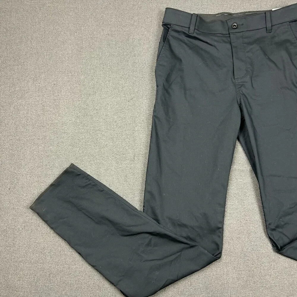 Nike Golf Pants Mens‎ Size 32x35 Medium Black Dri-FIT UV Standard Fit Chino NWT